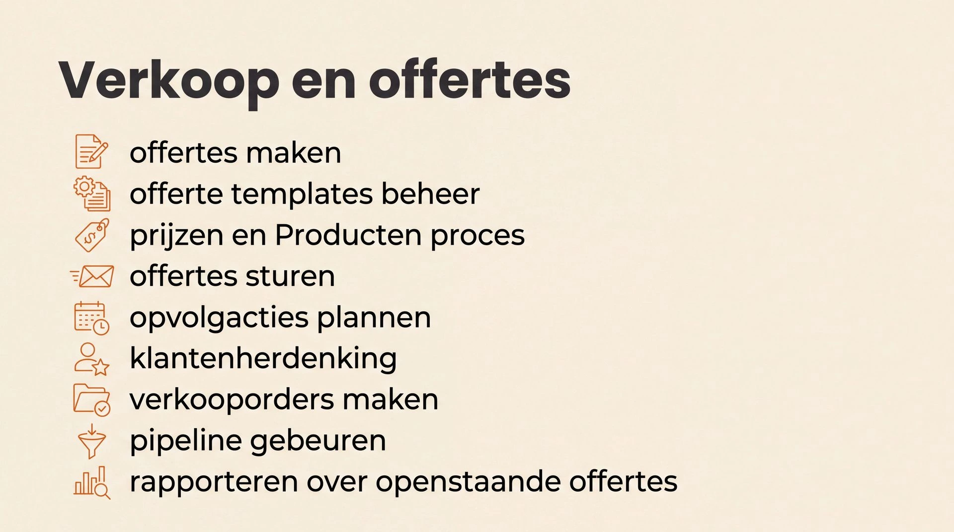 Verkoop en offertes