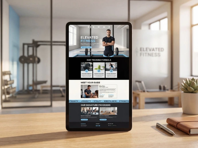 Online aanvragen via website voor sportschool