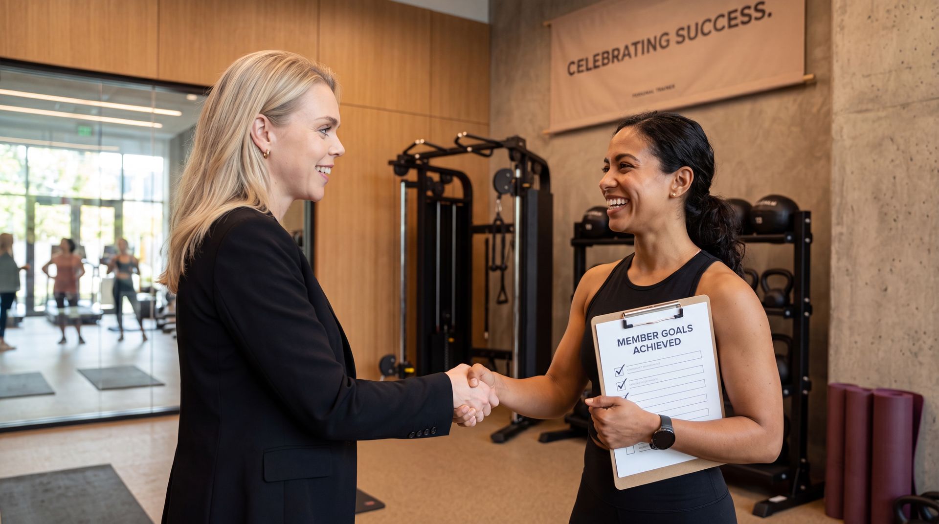 Fitnessbedrijf met online aanvragen via website