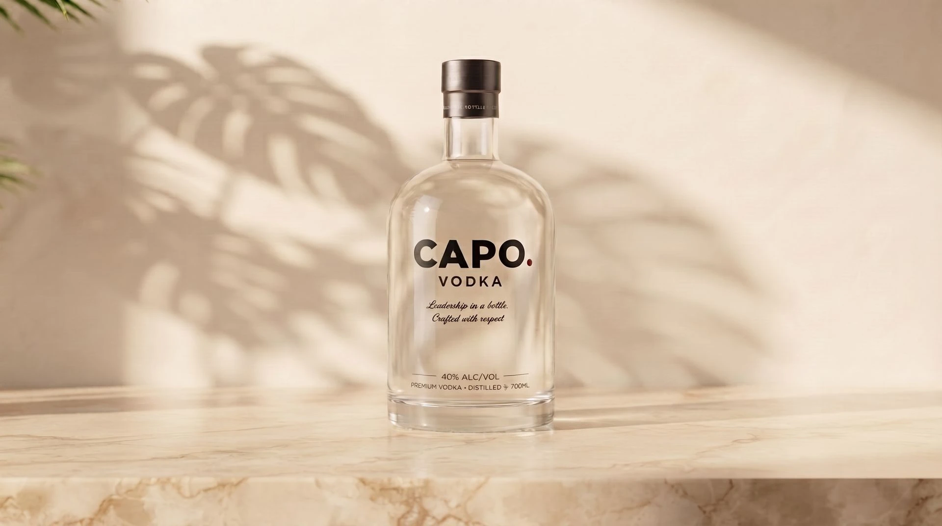 Capo Spirits premium drankmerk met moderne uitstraling