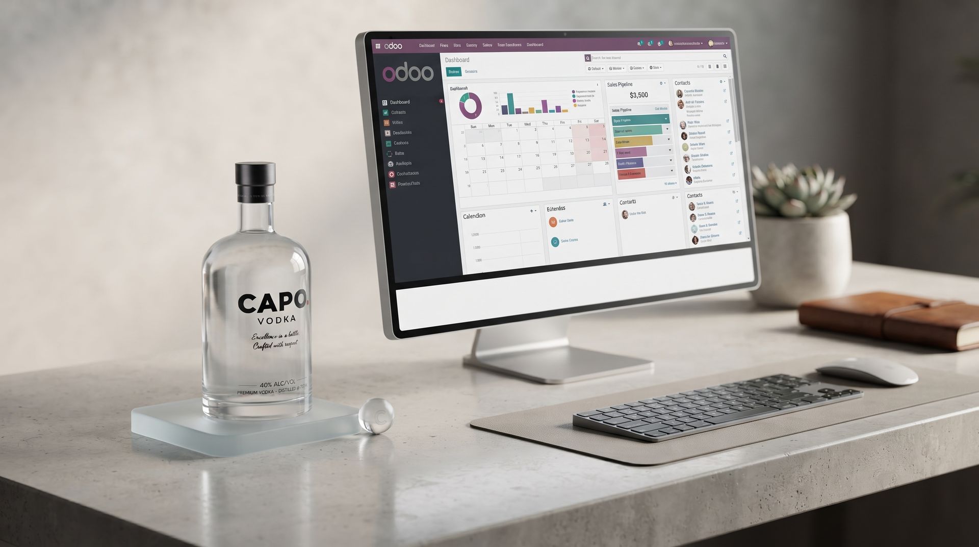 Website en webshop voor Capo Vodka