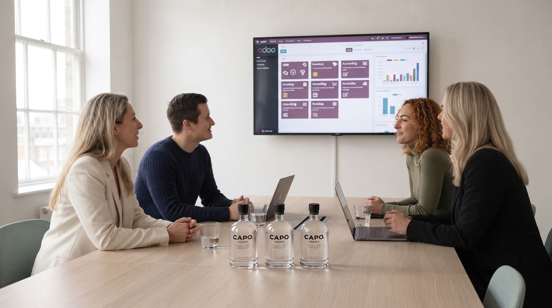 Odoo CRM en ERP voor internationaal drankmerk
