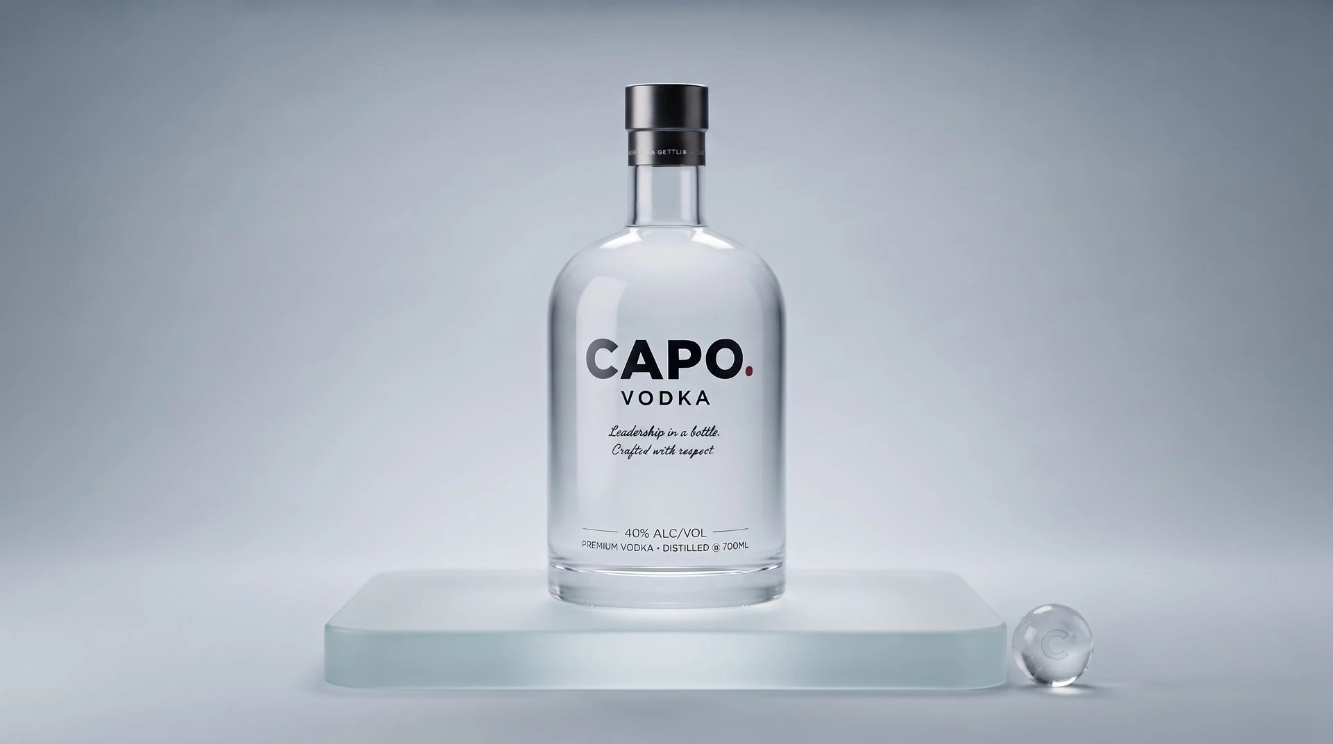 Professionele productpresentatie van Capo Vodka