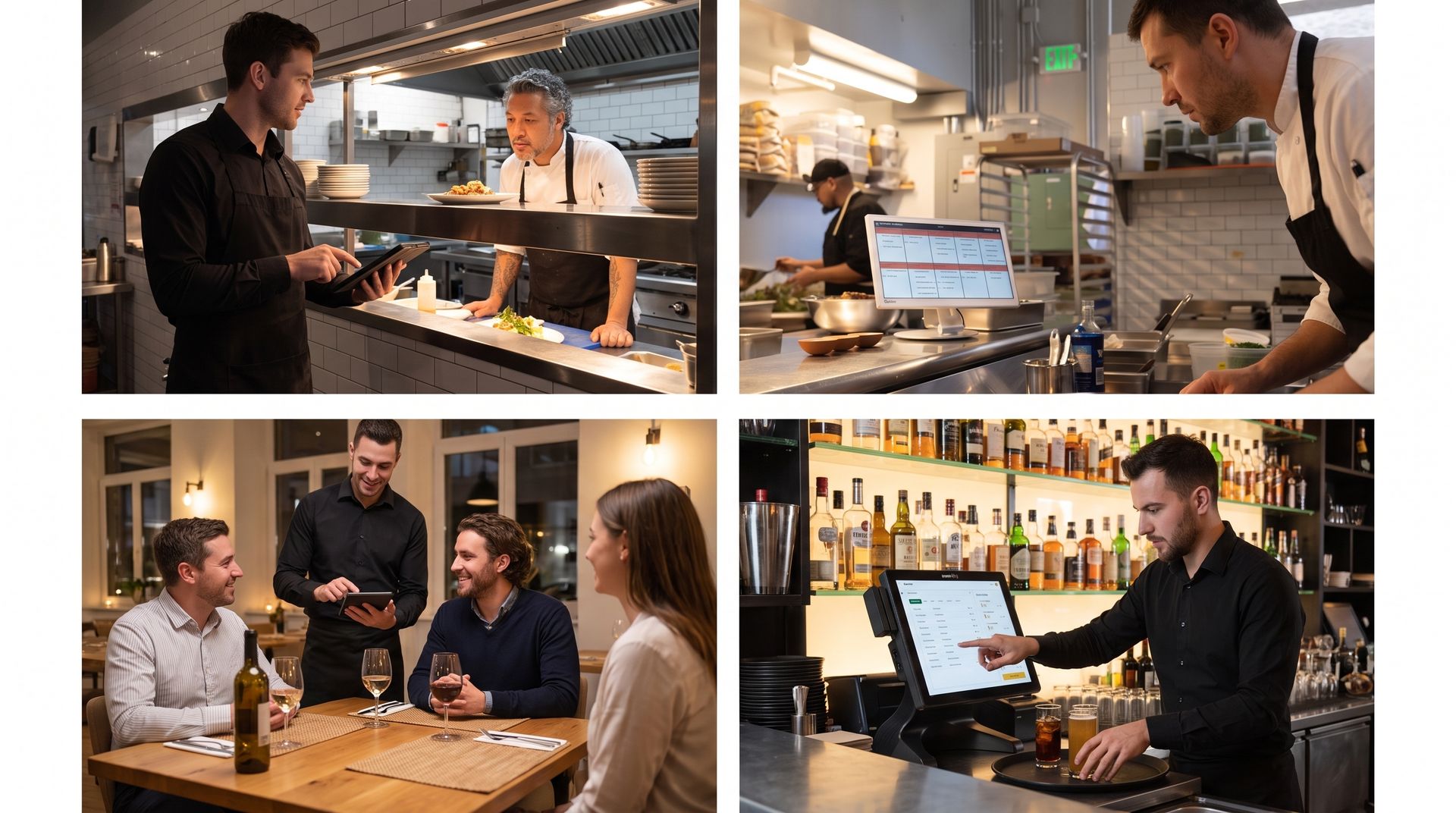 Odoo kitchen screen KDS with digital preparation slips and real-time order status for the hospitality industry.