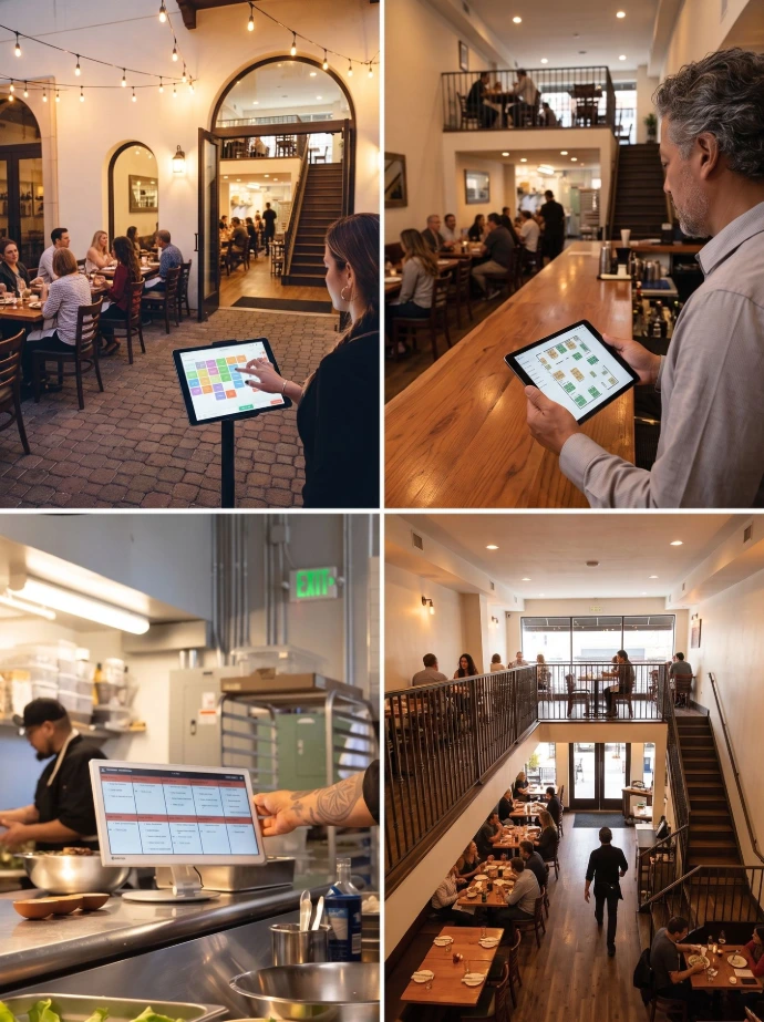 Capacity management and guest data centrally recorded in Odoo Hospitality.