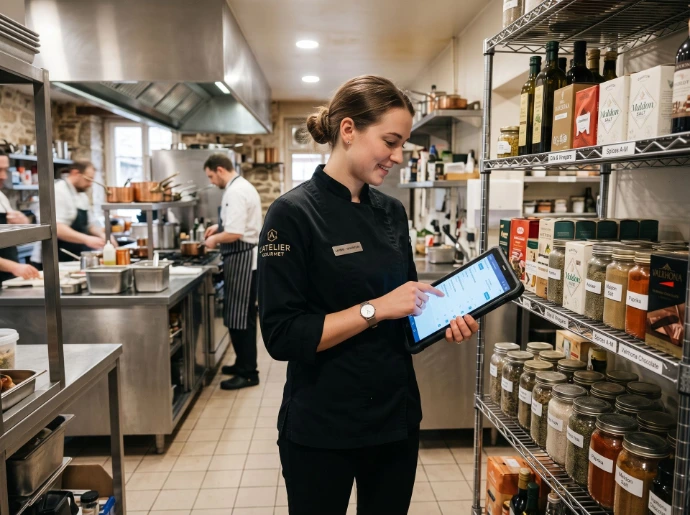 Odoo inventory management and recipes for calculating ingredient costs in the hospitality industry.