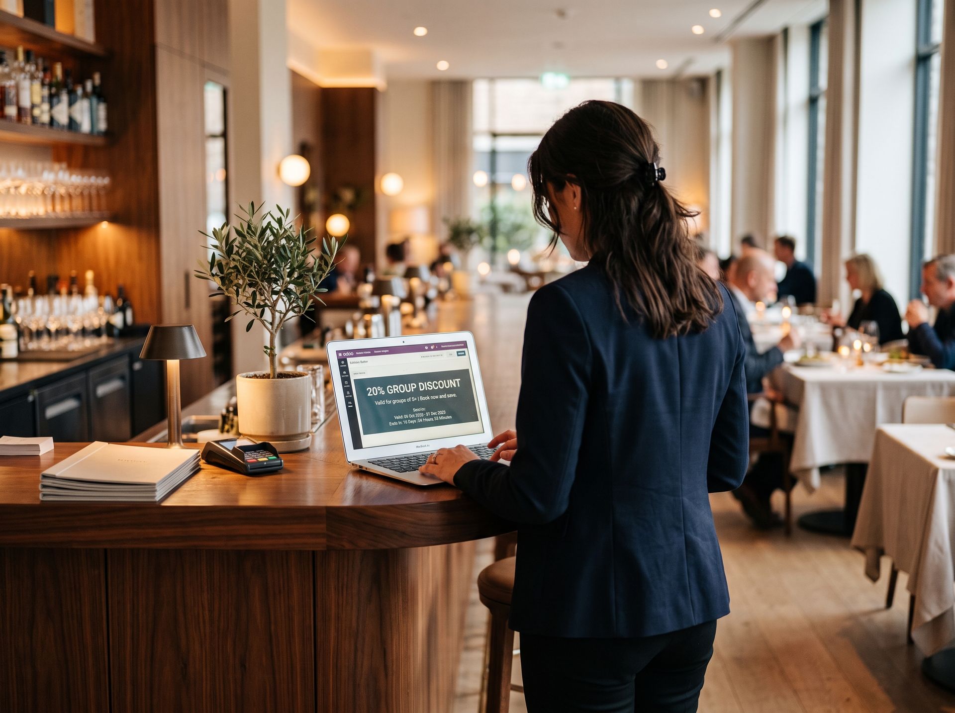Odoo CRM pipeline for managing group reservations and hospitality events.