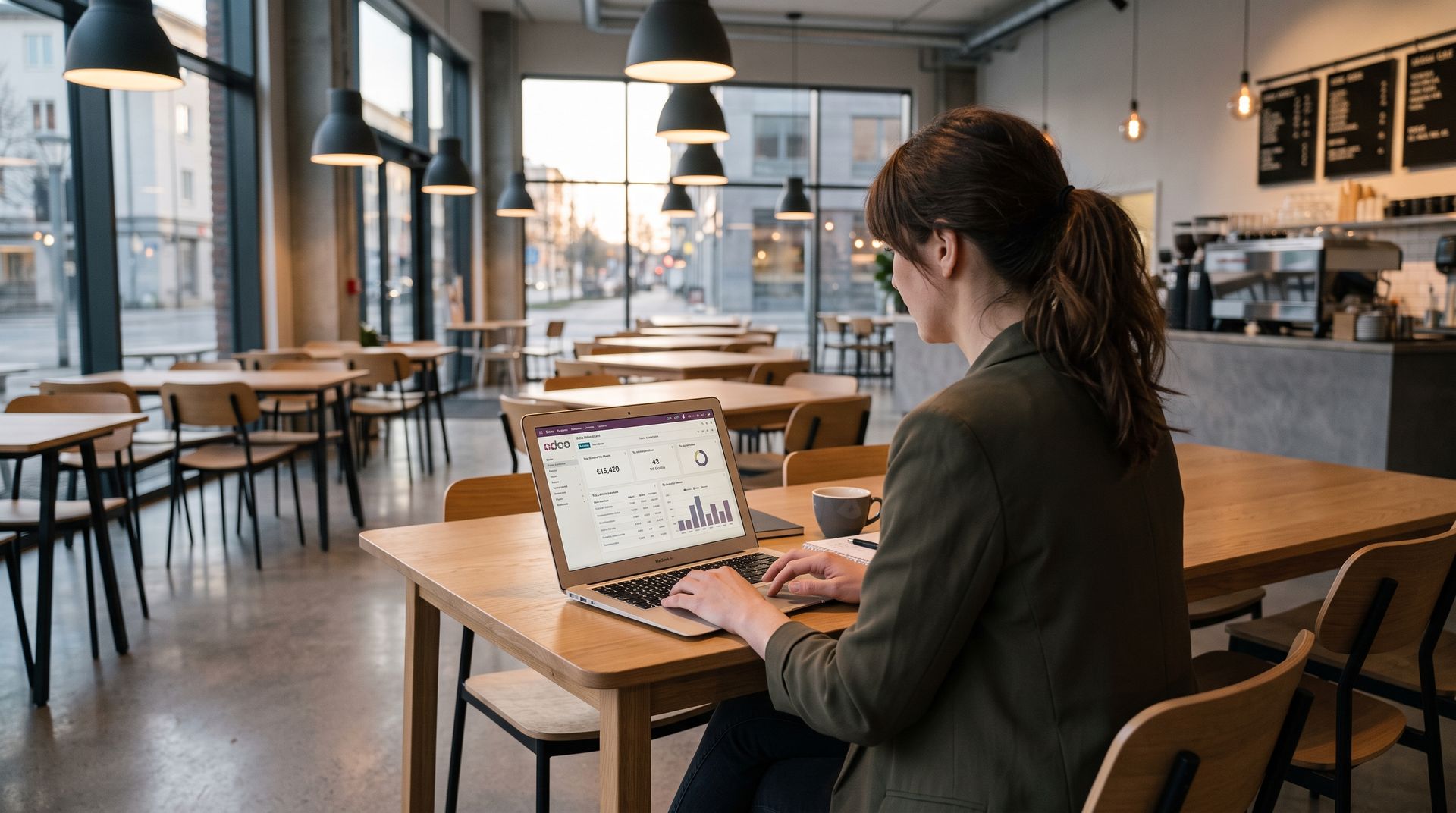 Financial Odoo dashboard with revenue reports and automatic daily closing for restaurants.