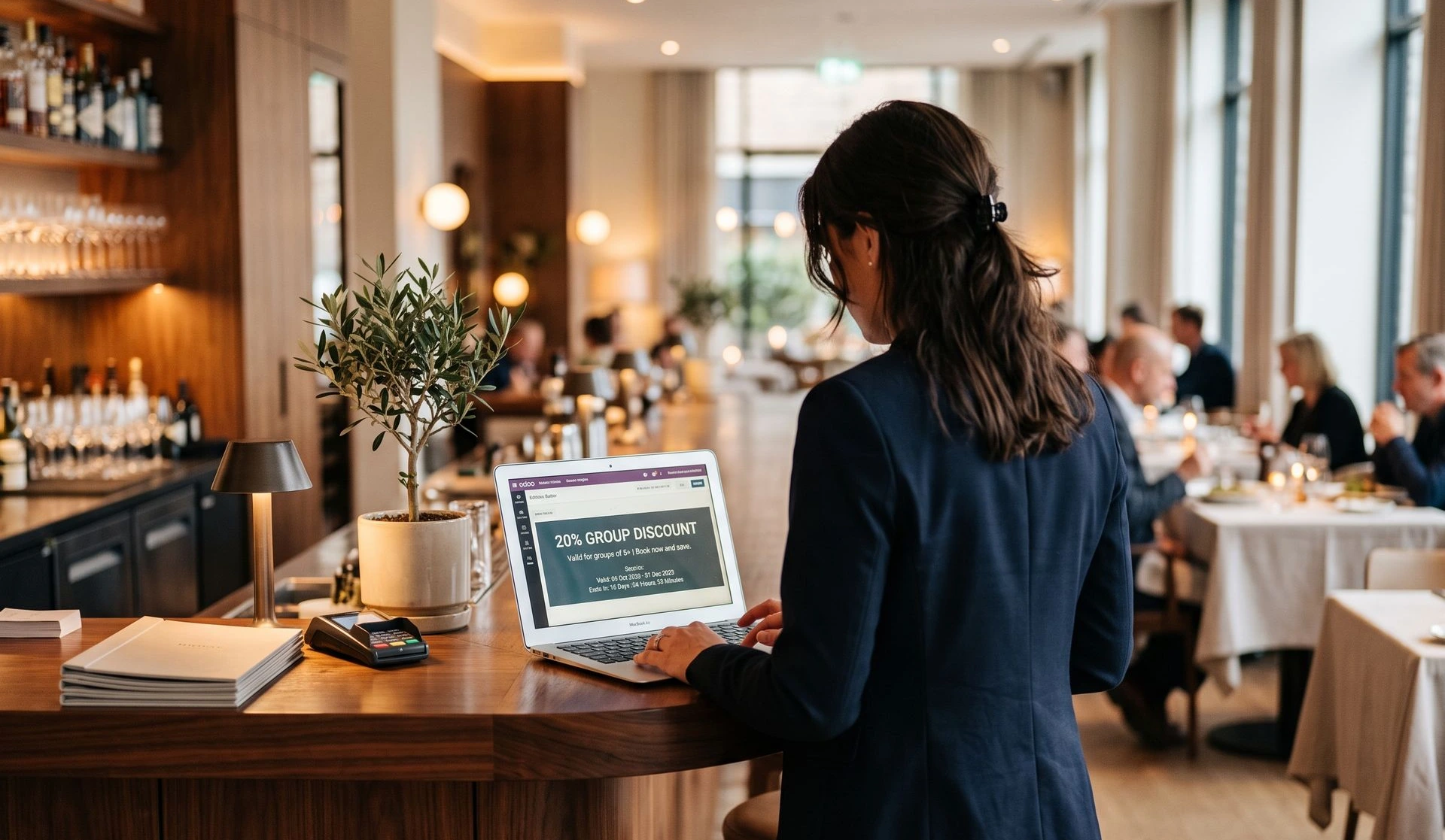 Odoo CRM pipeline for managing group reservations and hospitality events.