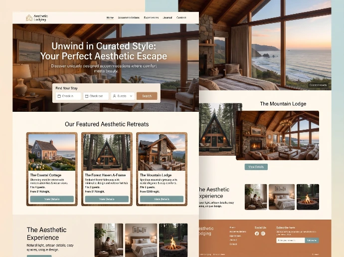 Informatieve accommodatiepagina van een vakantiehuis geoptimaliseerd voor zoekmachines