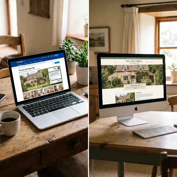 Booking.com vermelding gekoppeld aan de Odoo software van Newconomie