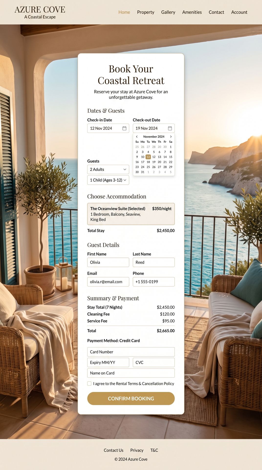 Direct reserveringsformulier voor vakantiewoning via Odoo door Newconomie