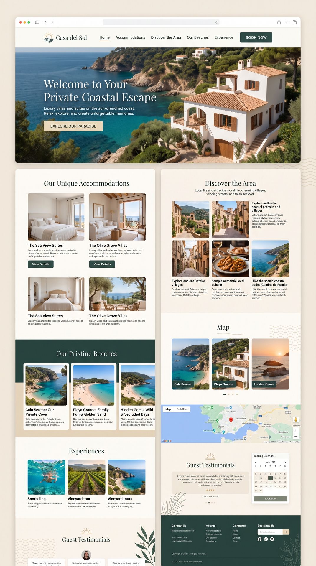 Lokale SEO bestemmingspagina voor vakantiewoning gebouwd door Newconomie