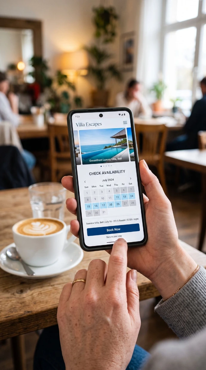Mobiel-eerst boekingssysteem voor vakantiewoningen ontwikkeld via Odoo door Newconomie