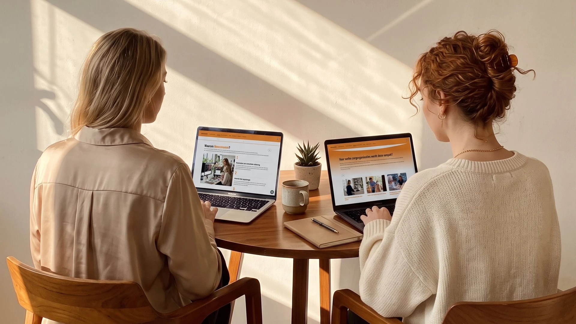 Specialisten van Newconomie werken aan de interne linkstructuur en website-architectuur Interne linkstructuur tussen diensten sectoren cases en content"