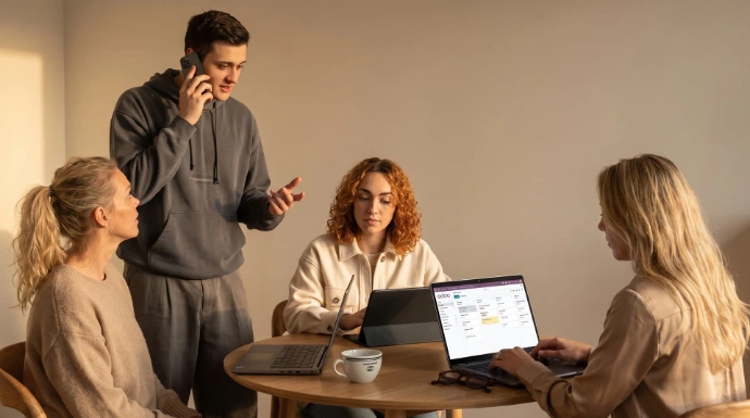 Equipo de ventas analizando el proceso comercial y el pipeline en Odoo CRM con Newconomie