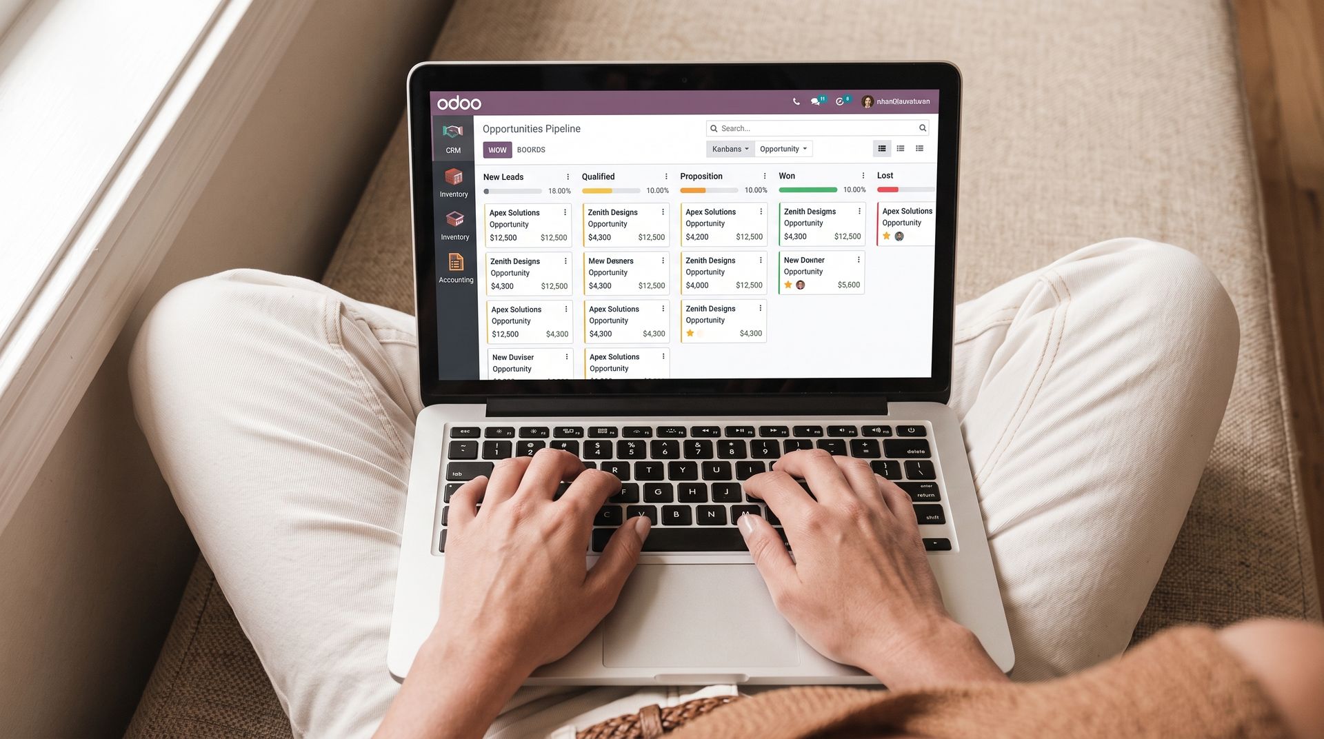 Odoo backoffice beheer en procesoverzicht door Newconomie