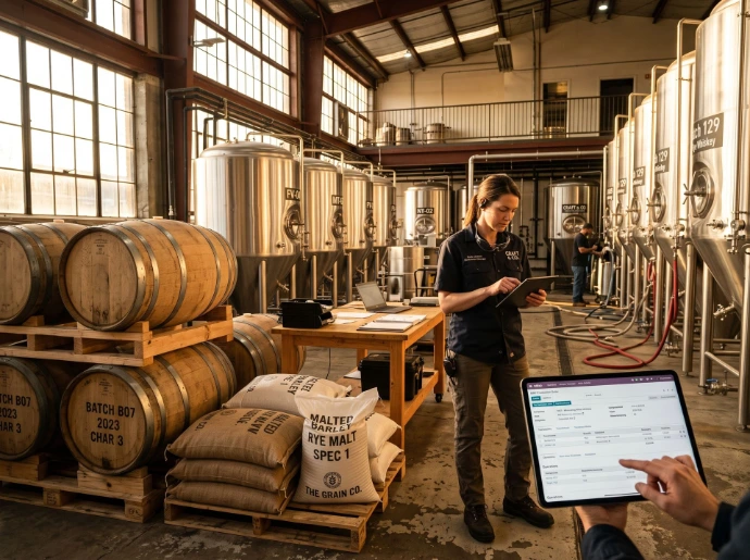 Grondstoffen, batches en halffabricaten in een ambachtelijke brouwerij met Odoo
